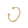 304 Stainless Steel Cuff Rings RJEW-C137-01G-2