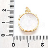Brass Micro Pave Clear Cubic Zirconia Pendants KK-N268-75G-3