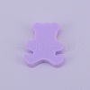 Opaque Frosted Resin Cabochon RESI-WH0009-09-2
