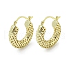 Hollow Ring Rack Plating Brass Hoop Earrings EJEW-Z035-08G-1