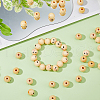 HOBBIESAY 120Pcs Printed Natural Wood Beads WOOD-HY0001-11-5
