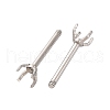 304 Stainless Steel Stud Earring Findings STAS-B091-02A-02P-2