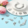 60Pcs 15 Styles Tibetan Style Alloy Pendants FIND-YW0004-82-4