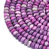 Dyed Natural Map Stone Beads Strands G-P575-A21-6x4mm-03-3