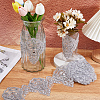 3 Yards Polyester Embroidery Flower Ribbon OCOR-WH20001-86A-4