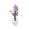 Plastic Lavender Flower Miniature Ornaments PW-WG6204C-01-4