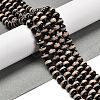 Natural Tibetan Striped Pattern dZi Agate Beads Strands G-B079-B01-01-2