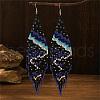 Bohemian Style Handmade Glass Bead Dangle Earrings for Daily Wear and Gifting ZG1988-1