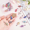 Acrylic & Alloy Pendant Decoration HJEW-UN00019-3