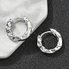 Brass Hoop Earrings EJEW-D320-23P-2