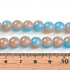 Baking Painted Imitation Jade Glass Round Bead Strands DGLA-N003-8mm-06-4