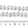 Transparent Electroplate Glass Beads Strands EGLA-P062-01A-PL01-4
