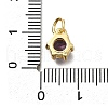 Brass Pave Cubic Zirconia Pendants KK-V002-23G-05-3