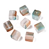 Frosted Glass Beads with Golden Glitter Powder X1-DGLA-NH001-8mm-01F-1