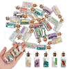 DICOSMETIC 24Pcs Wishing Bottle Glass Bottle Pendants FIND-DC0004-85-1