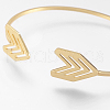 Brass Cuff Bangle X-BJEW-P168-F05-2