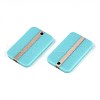 Opaque Resin & Wood Pendants RESI-T057-44A-2