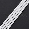 Glass Silk Stain Style Beads Strands GLAA-N047-001A-07-2