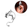 Alloy Dragon Stud Earrings EJEW-C046-03AS-1