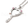 304 Stainless Steel Singapore Chain Necklaces NJEW-A020-01P-1