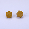 Hexagonal Silicone Focal Beads SI-JX0020A-101-1