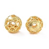 Rack Plating Brass Beads KK-S377-07G-2