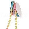20 Yards Malan Flower and Butterfly Polyester Lace Trim OCOR-TAC0016-18H-9