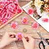 Beebeecraft 150Pcs Cloth Artificial Peach Blossom AJEW-BBC0002-33-3