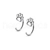 Sweet and Cute S925 Sterling Silver Cat Paw Print Stud Earrings KS0788-4