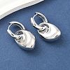 Nuggets Brass Hoop Earrings for Women EJEW-U057-06B-02P-2