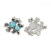 Resin Imitation Turquoise Pendants FIND-C068-23AS-2