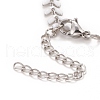 Enamel Wheat Link Chains Bracelet BJEW-P271-02P-04-4