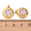 304 Stainless Steel Enamel Pendants STAS-U061-36G-03-3