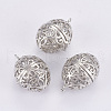 Brass Cage Pendants KK-P115-20P-A-1