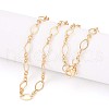Brass Cable Chains Necklace Making MAK-S072-16B-G-1