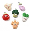 Opaque Resin Imitation Food Pendants CRES-M030-04-1