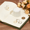 Velvet Cover Plastic Couple Ring Box VBOX-WH20001-02A-3