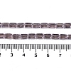Electroplate Glass Beads Strands GLAA-Q101-02A-PL01-4