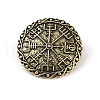 Tibetan Style Alloy Brooches JEWB-O016-02AB-1