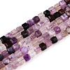 Dyed Natural Agate Beads Strands G-T138-211D-4