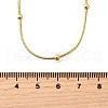3MM Brass Round Ball Snake Chain Necklaces NJEW-M108-03G-3