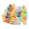 UV Plating Opaque Iridescent Acrylic Beads SACR-A001-03-1