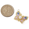 Seed Beads Beaded Charms PALLOY-MZ00345-01-2