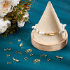 Unicraftale 24Pcs 2 Styles Brass Fold Over Clasps KK-UN0003-11G-4