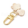 Flower & Rainbow Alloy Enamel Pendant Decoration HJEW-JM02606-5