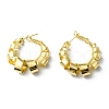 Rack Plating Brass Wrapped Hoop Earrings EJEW-D055-18G-1