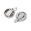 201 Stainless Steel Pendants STAS-V005-04P-2