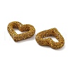 Heart Shape Polymer Clay Rhinestone Beads CLAY-NH0001-09A-04-2