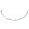Glass Round Beaded Necklace for Women NJEW-JN04479-4
