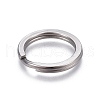 Tarnish Resistant 304 Stainless Steel Split Key Ring Clasps STAS-L226-007C-1